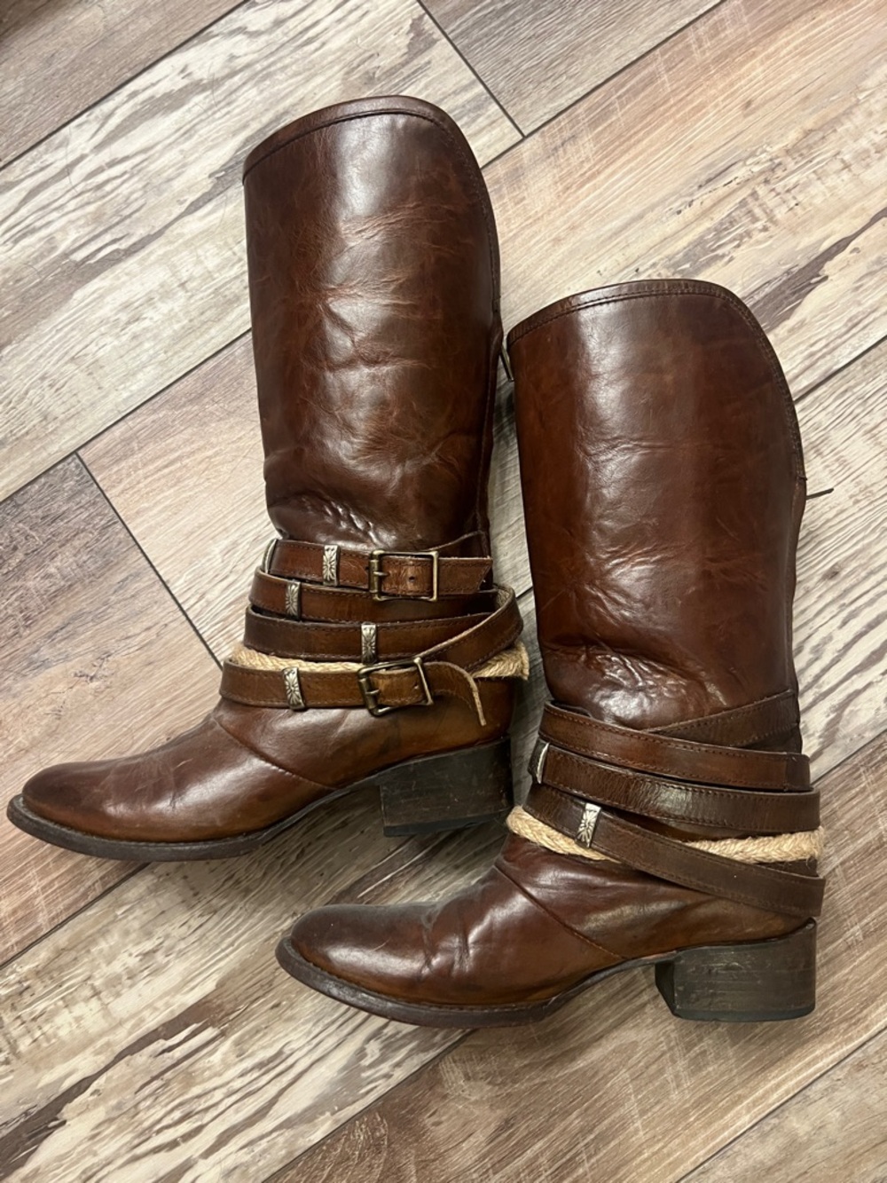 Freebird by Steven Brown Leather Women's Mid-Calf Drove Boots